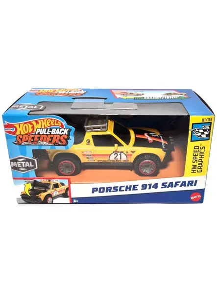 Hot Wheels Pull-Back Speeders Porsche 914 Safari (1:43) (HWH34)