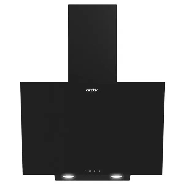 Hota Arctic AHI6142B, 3 trepte de viteza, Iluminare LED, Putere de absortie 430 mc/h, Filtru anti-grasime, 60 cm, Clasa C, Negru