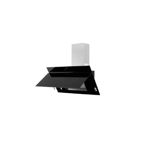 Hota complet incorporabila NEFF D95XAM2S0 LED Lighting touch control, 90cm, clear glass black printed, Convertibil, Clasa energetica B (Negru)