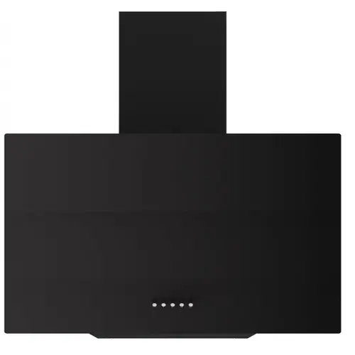Hota decorativa LDK HD-4CGBK, Putere de absortie 450 m3/h, 3 trepte de putere, 1 motor, Iluminare LED, Sticla securizata, Filtru aluminiu, 60 cm (Negru)