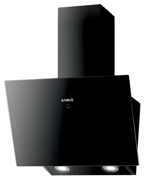 Hota decorativa Samus HSI665DGB, 650 m3/h,3 Trepte de putere, 1 Motor, 60 cm (Negru)