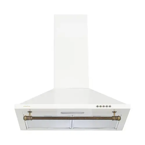 Hota decorativa semineu NobelTek NHO-9747CE1RBJ, 60cm, 1 motor, 1 filtru de aluminiu, lampa led, 400m3, 58dB, rustic (Crem)