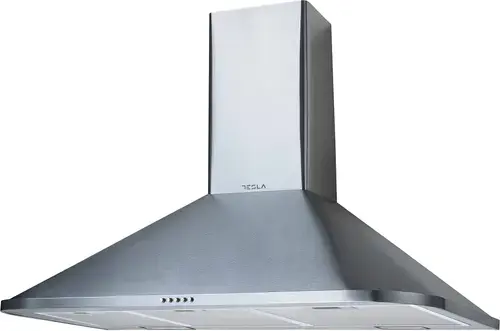Hota decorativa semineu Tesla DC900AXP, 630 m3/h, 1 motor 190 W, LED 2x2W, 3 trepte, 90cm (Inox)