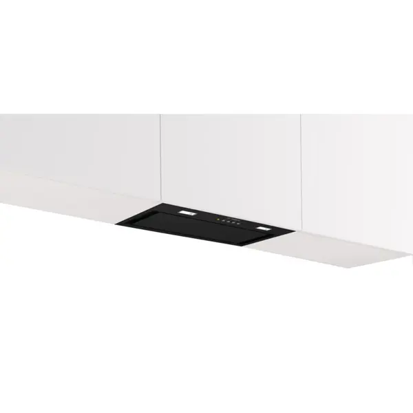 Hota incorporabila Bosch DLN56AC60, 52 cm, 570 mc/h, Iluminare LED, Filtru de grasime, Integrare seamless, Clasa B, Negru