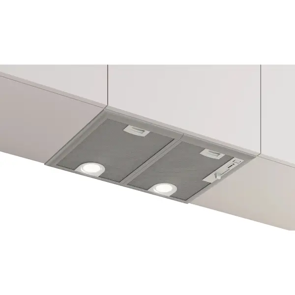 Hota incorporabila Bosch Seria 4 DHL555BM, 604 mc/h, Clasa D, 3 trepte, Intensiv, Silver metallic
