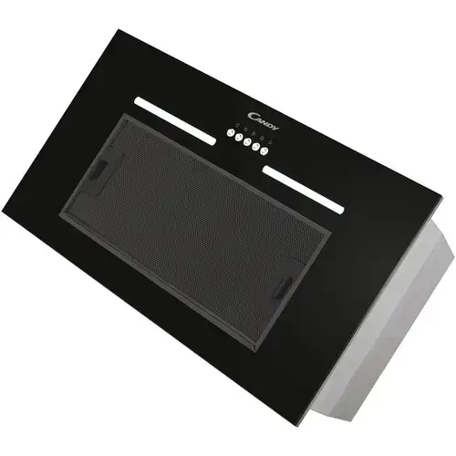 Hota incorporabila Candy CPY5MBG, Putere de absorbtie 298 mc/h, 3 viteze, LED, 52 cm (Sticla neagra)