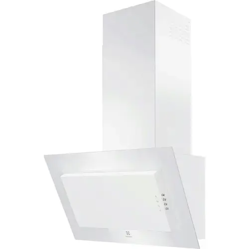 Hota incorporabila decorativa Electrolux FLEX 600 LFV326W, Putere de absorbtie 600 mc/h, Filtru de carbon inclus, 1 motor, 60 cm (Alb)