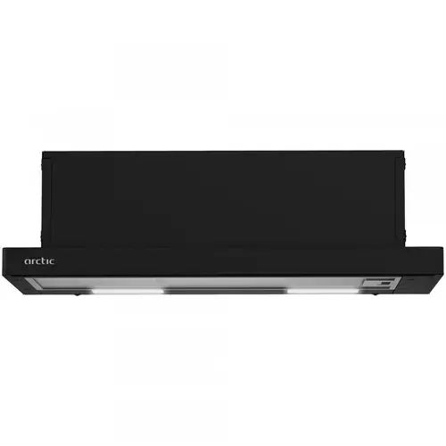 Hota incorporabila telescopica Arctic AHT6121B, Putere de absorbtie 260 mc/h, Control mecanic, Clasa D, 60 cm (Negru)