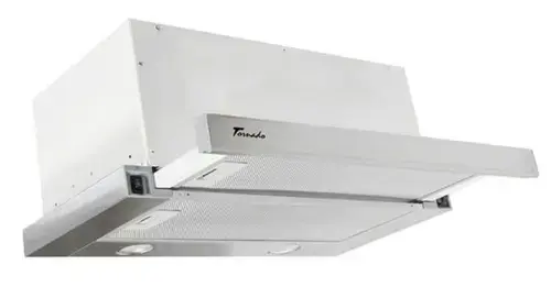 Hota incorporabila telescopica Tornado Storm 1200 (60), 1 Motor, 3 Viteze, 1200 m3/h, Filtru anti-grasimi, Clasa C, 60 cm (Inox)