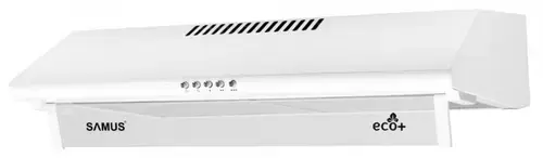Hota Samus SM61A ECO+, 49 W, 1 Motor, 204.1 m3/h, Filtru metalic dublu-caseta, 60 cm (Alb)