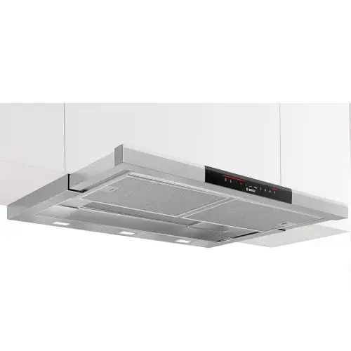 Hota telescopica incorporabila DFS097K51, Putere de absorbtie 700mc/h, Touch control, Senzor PerfectAir, EcoSilence Drive, Clasa B, 90 cm (Inox)