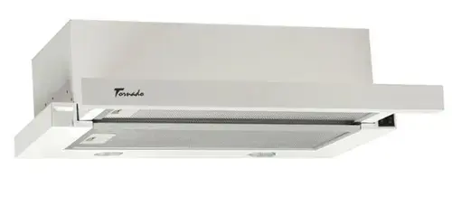Hota Telescopica Incorporabila Tornado Sondo 700 (60), 1 motor, latime 60 cm, 2 viteze, absorbtie 700 m3/ora (Alb)