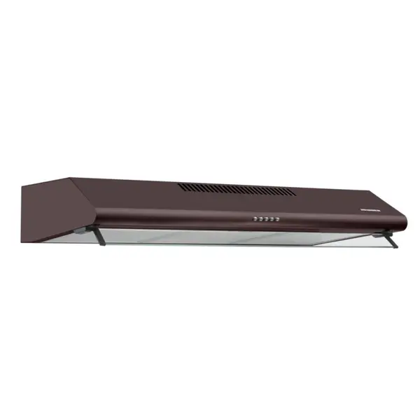 Hota traditionala Heinner HCH-490-BRW, 2 motoare, Putere de absorbtie 304.5 m3/h, Lumina LED, 3 trepte de viteza, 90 cm, Maro