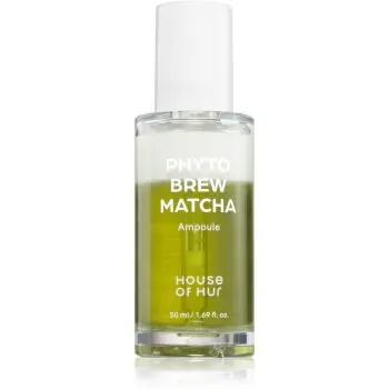 House of Hur Phyto Brew Matcha Ampoule ser calmant și hidratant pentru o piele mai luminoasa