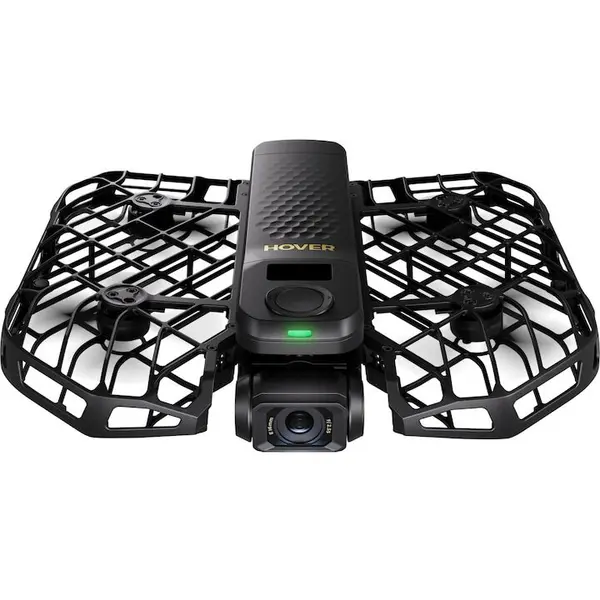 HOVERAir Drona HOVERAir X1 PROMAX Basic Combo (UE), 4 rotori, rezistent la vant, 192.5 g, Negru