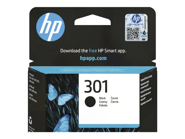HP 301 Black - Cartus Cerneala Original HP CH561EE UUS, 3 ml, 170 pagini