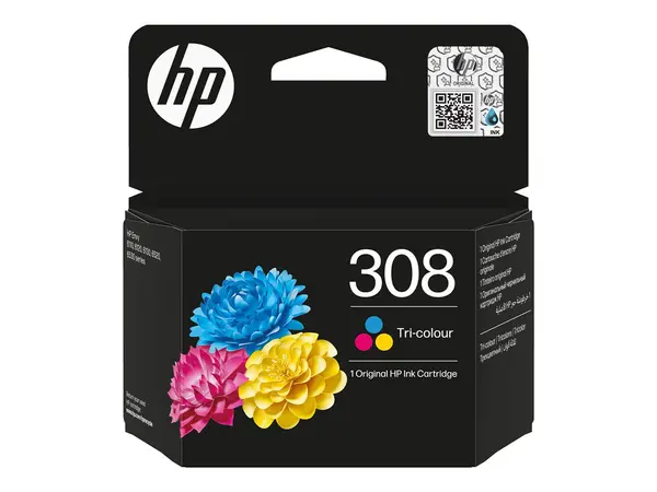 HP 308 Tri color - Cartus Cerneala Original Cyan Magenta Yellow, 120 pagini, 7FP20UE CE1