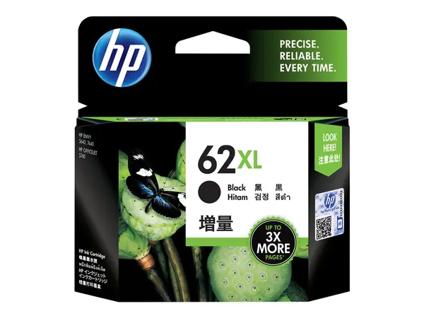 HP 62XL Black - Cartus cerneala original, High Yield, 600 pagini