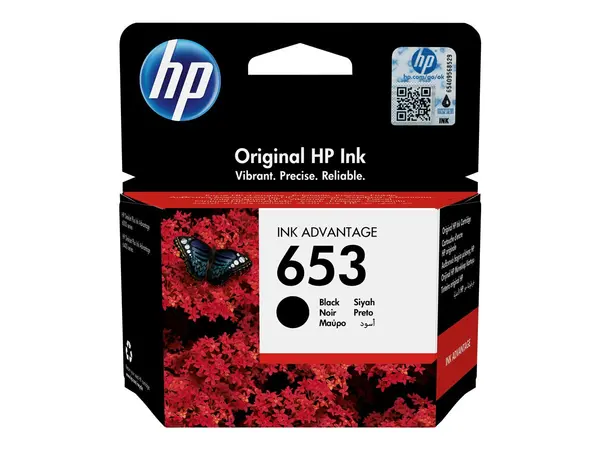 HP 653 Black - Cartus Cerneala Original HP 3YM75AE BHK, 6 ml, 360 pagini