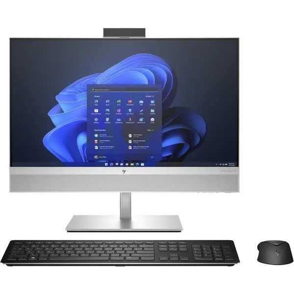 HP Calculator All in One HP EliteOne 840 G9, 23.8 inch FHD, Intel core i7-14700, 32GB RAM, 1TB SSD, Windows 11 Pro, Argintiu