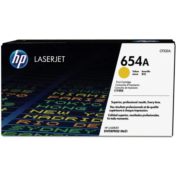 HP CARTUS TONER YELLOW NR.654A CF332A 15K ORIGINAL HP LASERJET M651