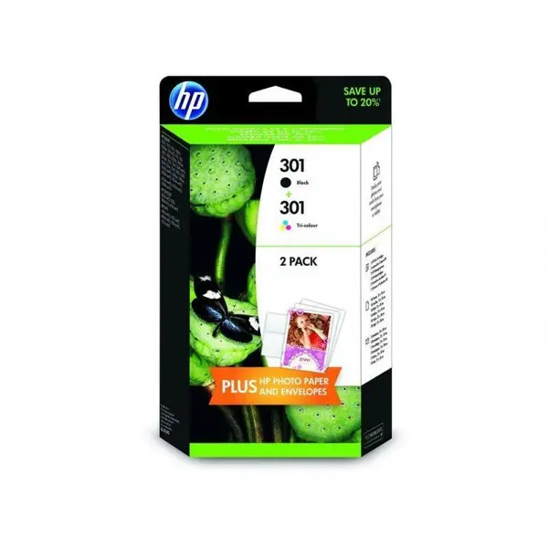 HP HP 301 2-pack Black/Tri-color