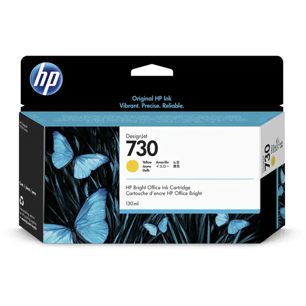 HP HP Cartus cerneala P2V64A (730),130 ml, Galben