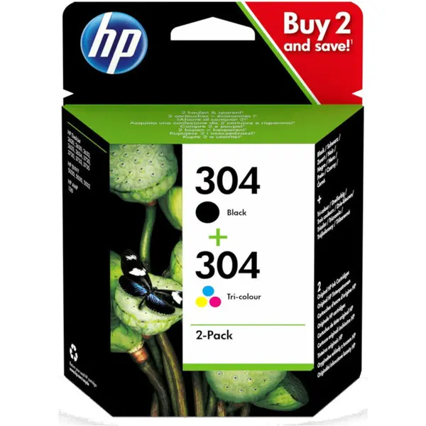 HP HP Cartus Imprimanta 304 2-pack Black/Tri-color Original