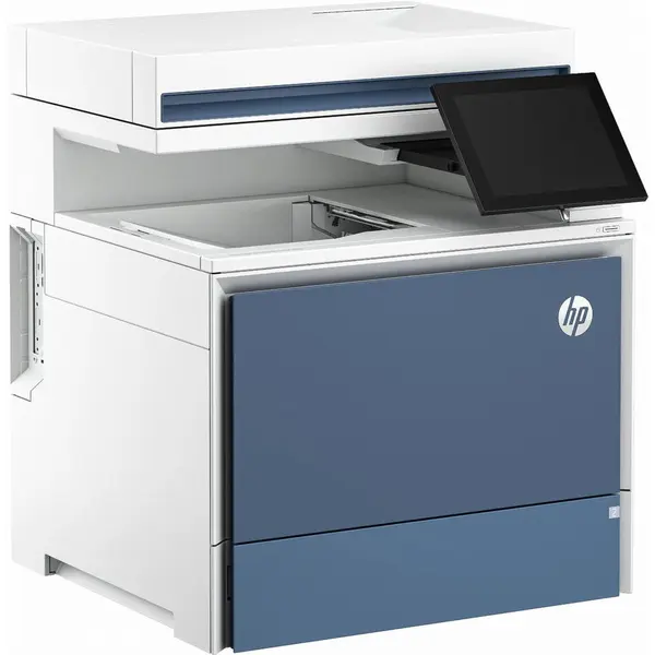 HP Imprimanta laser color HP Color LaserJet Enterprise MFP 5800dn MFP A4, copiere 43 ppm, imprimare 650 coli, LAN, USB, Alb-Albastru