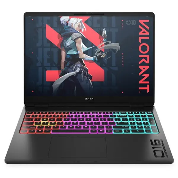 HP Laptop Gaming HP Omen 16-ak0083nn cu procesor AMD Ryzen™ AI 9 HX 375 pana la 5.1GHz, 16.0, 2K, 32GB DDR5 RAM, 1TB SSD, NVIDIA® GeForce RTX™ 5060 8GB GDDR6, Free DOS, Shadow Black