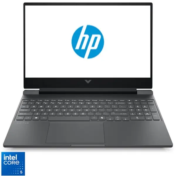 HP Laptop Gaming HP VICTUS 15-fa2102nn, procesor Intel® Core™ 5 - 210H, 15.6 inch, Full HD, 24GB DDR5 RAM, 1TB SSD, NVIDIA® GeForce RTX™ 5060 8GB GDDR7, Free DOS, Gri inchis