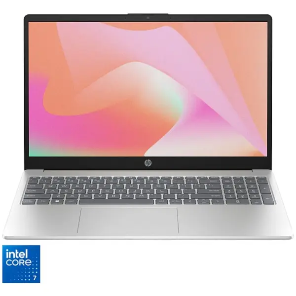 HP Laptop HP 15-fd0106nq, Intel Core 7 150U, 15.6 inch, RAM 16 GB, SSD 512 GB, Intel Graphics, No OS, Alb