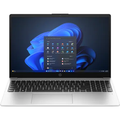 HP Laptop HP 250R G10, Procesor Intel® Core™ 3 100U pana la 4.7 GHz, 15.6 inch, Full HD, 8GB RAM, 512GB SSD, Intel Graphics, No OS, Argintiu