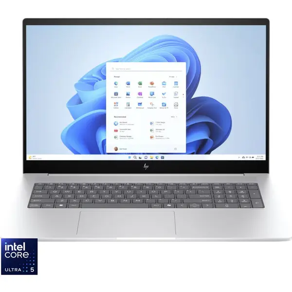 HP Laptop HP ENVY 17-da0023nn, 17.3 inch, Full HD IPS Touch, Procesor Intel® Core™ Ultra 5 125H, 16GB DDR5, 512GB SSD, Intel Arc, Windows 11 Home, Argintiu (INT Keyboard)
