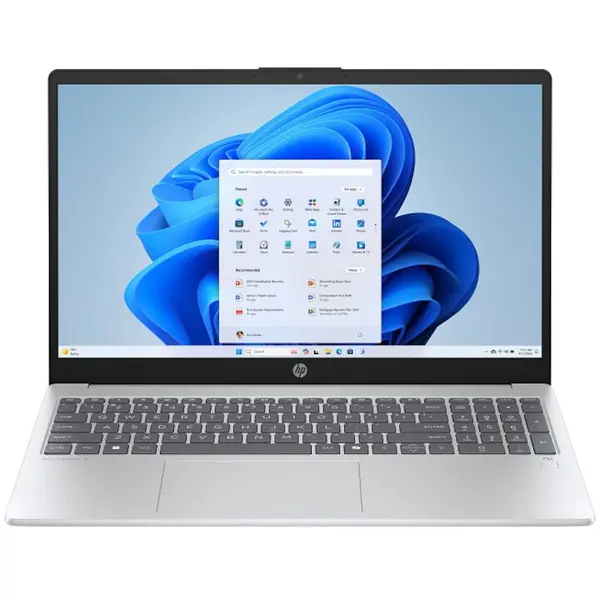HP Laptop HP OmniBook 15-fn0004nn cu procesor AMD Ryzen™ AI 7 350 pana la 5.0GHz, 15.6, Full HD, 32GB DDR5 RAM, 512GB SSD, AMD Radeon™ 860M Graphics, Windows 11 Home, Glacier Silver
