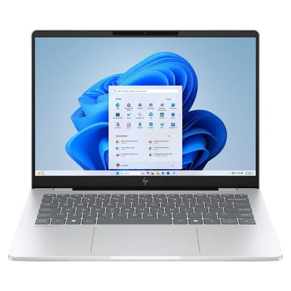 HP Laptop HP OmniBook 7 AI 14-fr0002nw, Procesor Intel Core Ultra 7 255U, Display 14 2K OLED, 16GB DDR5 RAM, 512GB SSD, Placa video integrata Intel Graphics, Windows 11 Home, Argintiu