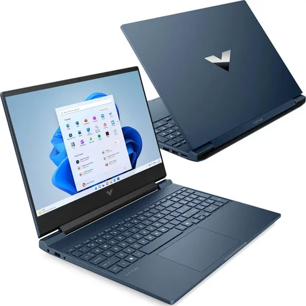 HP Laptop HP Victus 15-fa2039nw, Procesor Intel Core 5 210H, Display 15.6 FHD 144Hz, RAM 16GB, SSD 512GB, Placa video NVIDIA RTX 5060 8GB, Windows 11 Home, Albastru