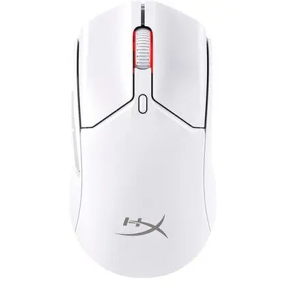 HP Mouse gaming wireless HyperX Pulsefire Haste 2 Mini, timp de raspuns 8000Hz @ 0,125 ms, rezolutie: 26000 DPI, iluminare RGB, durata de viata baterie pana la 100 ore, Alb