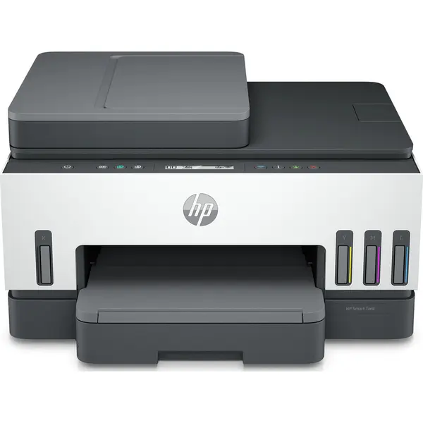 HP Multifunctional inkjet color HP Smart Tank 750 All-in-One, Retea, Wireless, Duplex, ADF, A4, Light Basalt