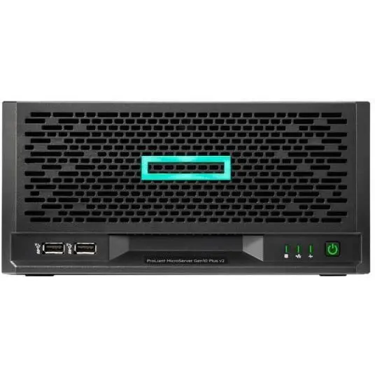 HP Server HPE ProLiant MicroServer Gen10 Plus v2, MicroTower, Intel Pentium Gold G6405 2 C / 4 T, 4.1 GHz, 4 MB cache, 58 W, 16 GB DDR4 ECC, 4 x LFF