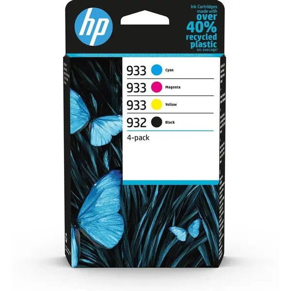HP Set cartuse cerneala HP 932 Black 6ZC71AE, 933 4-Pack, Cyan/Magenta/Galben/Negru