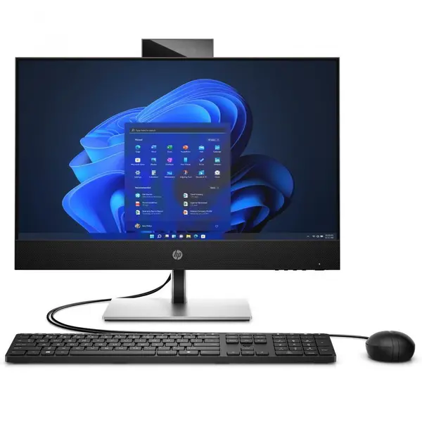 HP Sistem desktop All In One HP ProOne 440 G9, 23.8 inch, Full HD IPS, procesor Intel® Core™ i7-14700T 1.3GHz Raptor Lake Refresh, 16GB RAM, 512GB SSD, Intel UHD Graphics, Camera Web, no OS, Negru
