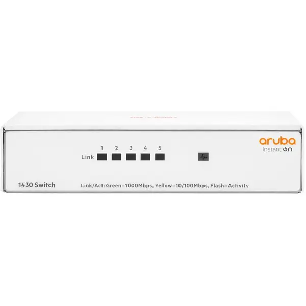 HP Switch Aruba R8R44A Instant On 1430, 5 porturi, Gigabit