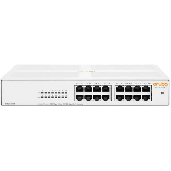 HP Switch Aruba R8R47A Instant On 1430 , 16 Porturi, Gigabit