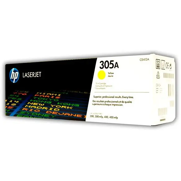HP Toner HP 305A, Galben