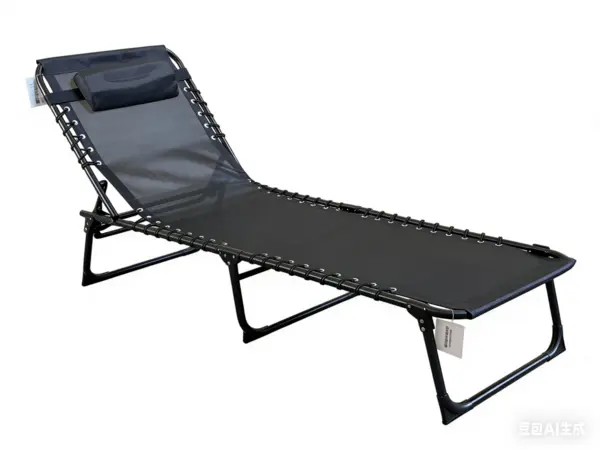 HR SEZLONG REGLABIL 189*58*30CM, Black HR SEZLONG REGLABIL 189*58*30CM, Black