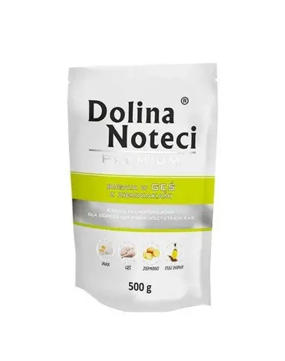 Hrană câini cu gâscă multipack 12x500 g DOLINA NOTECI Premium gâscă și cartofi
