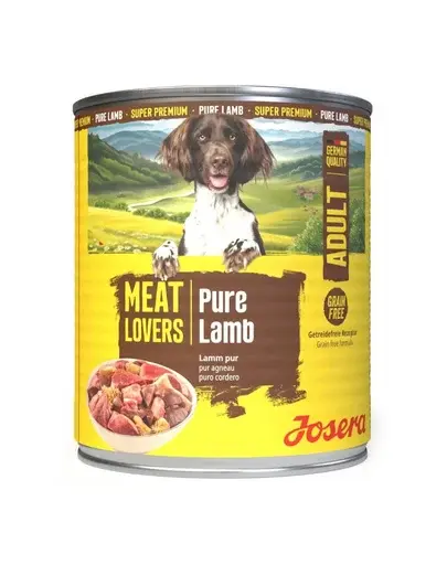 Hrană câini monoproteică 800 g Josera Meat Lovers Pure Lamb