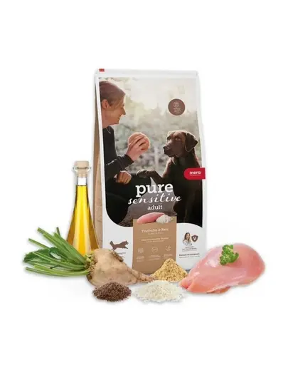 Hrană câini sensibili MERA Pure Sensitive curcan 4 kg digestie sigură