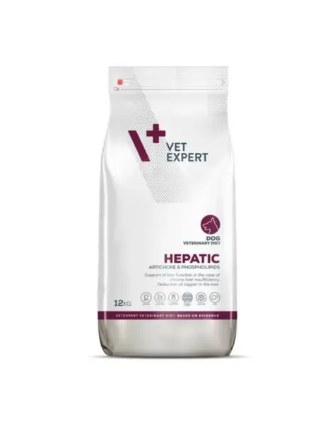 Hrana dietetica pentru caini Vetexpert 4T Hepatic 12 kg